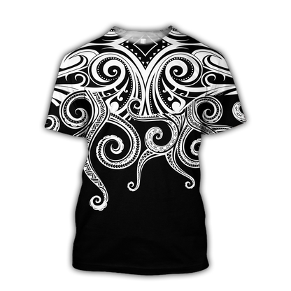 Premium Unisex Hoodie Polynesian Octopus Tattoo ML