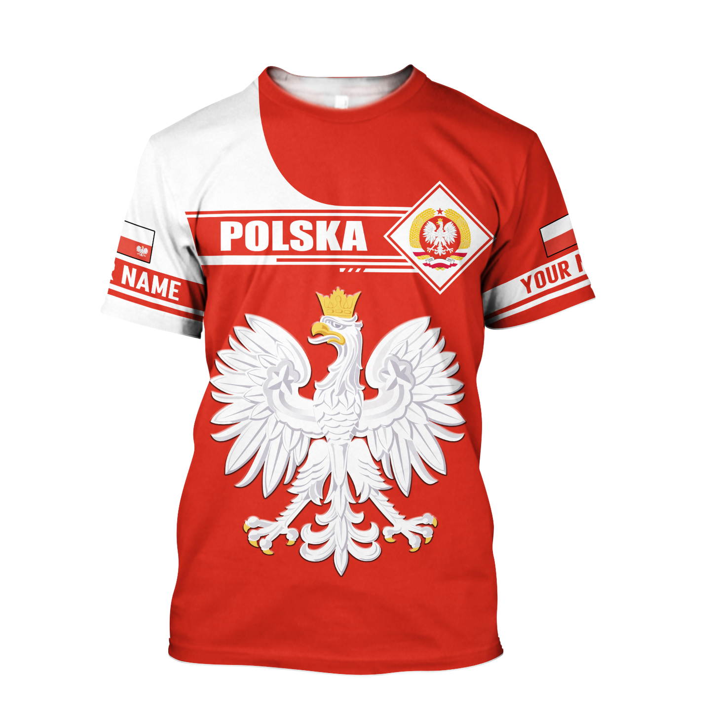 Personalized Polska 3D All Over Printed Unisex Hoodie