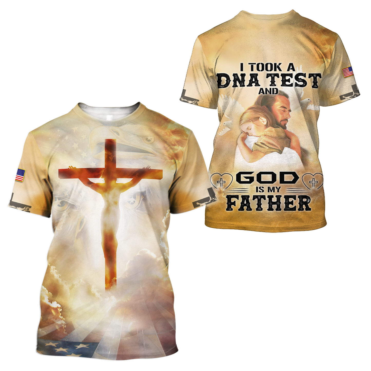 Jesus Christ on the Cross 3D All Over Printed Shirts