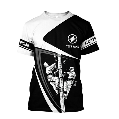 Customize Name Electrician 3D All Over Printed Unisex Shirts MH08052101