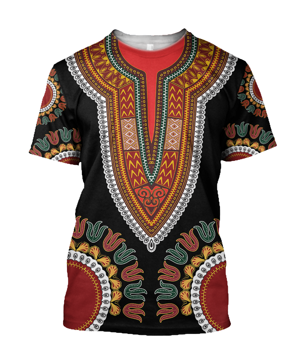 Dashiki African American 3D All Over Printed Shirts JJ25052101 KT
