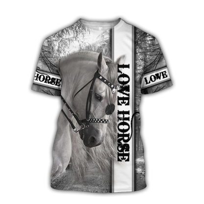 Horse 3D All Over Printed Shirts For Men and Women