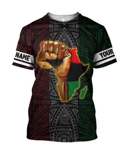 African American Persionalized Your Name 3D All Over Printed Shirts JJ27052101 KT