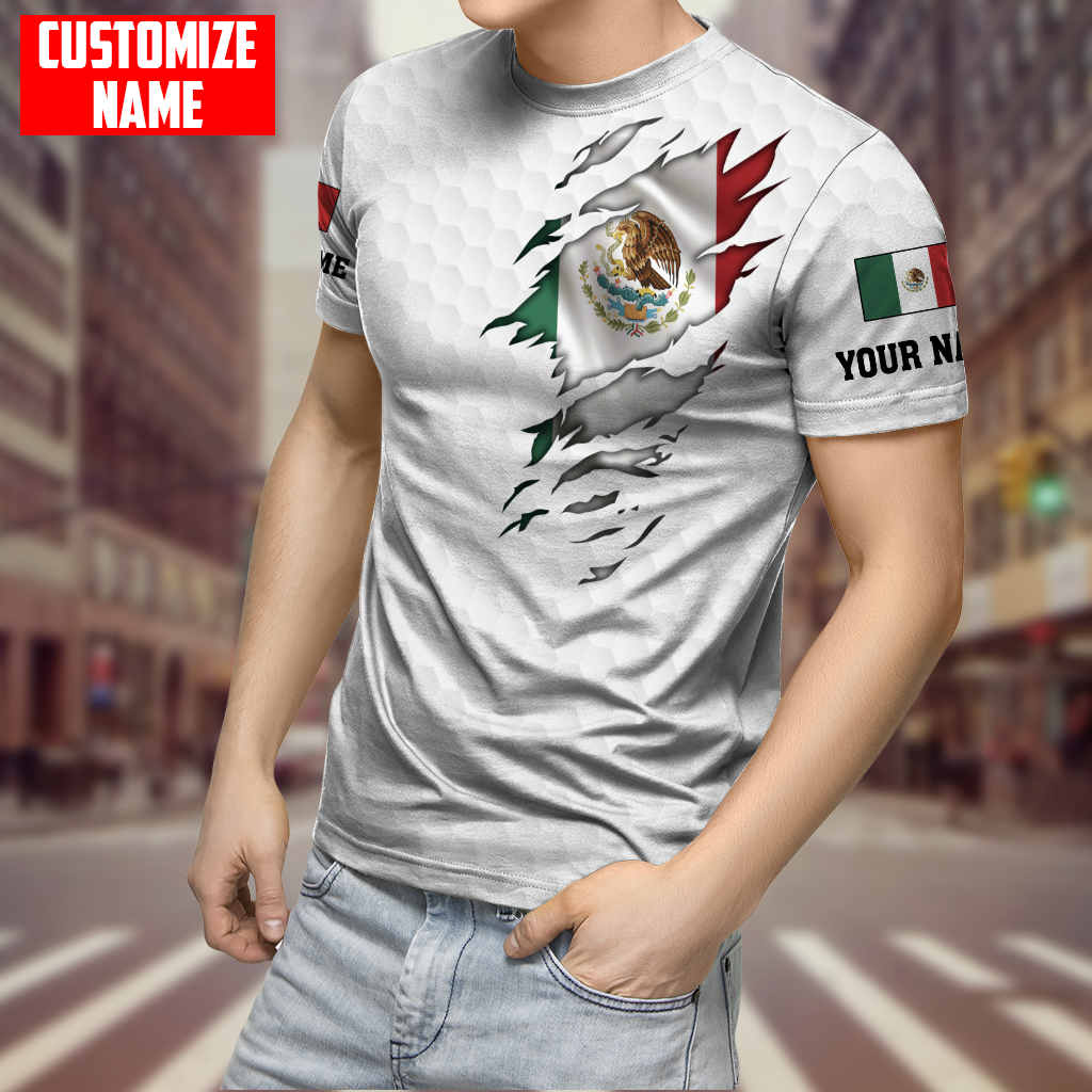 Persionalized Mexico 3D All Over Printed Unisex Shirts