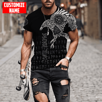 Premium Raven Of Odin Tattoo 3D All Over Printed Shirts