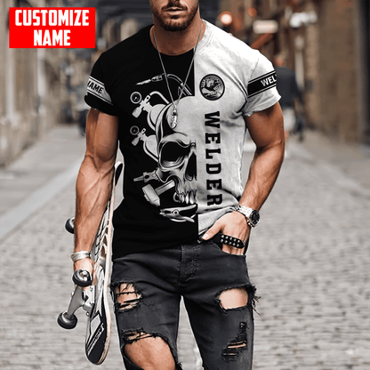 Tmarc Tee Personalized Welder Apparel Skull Welding