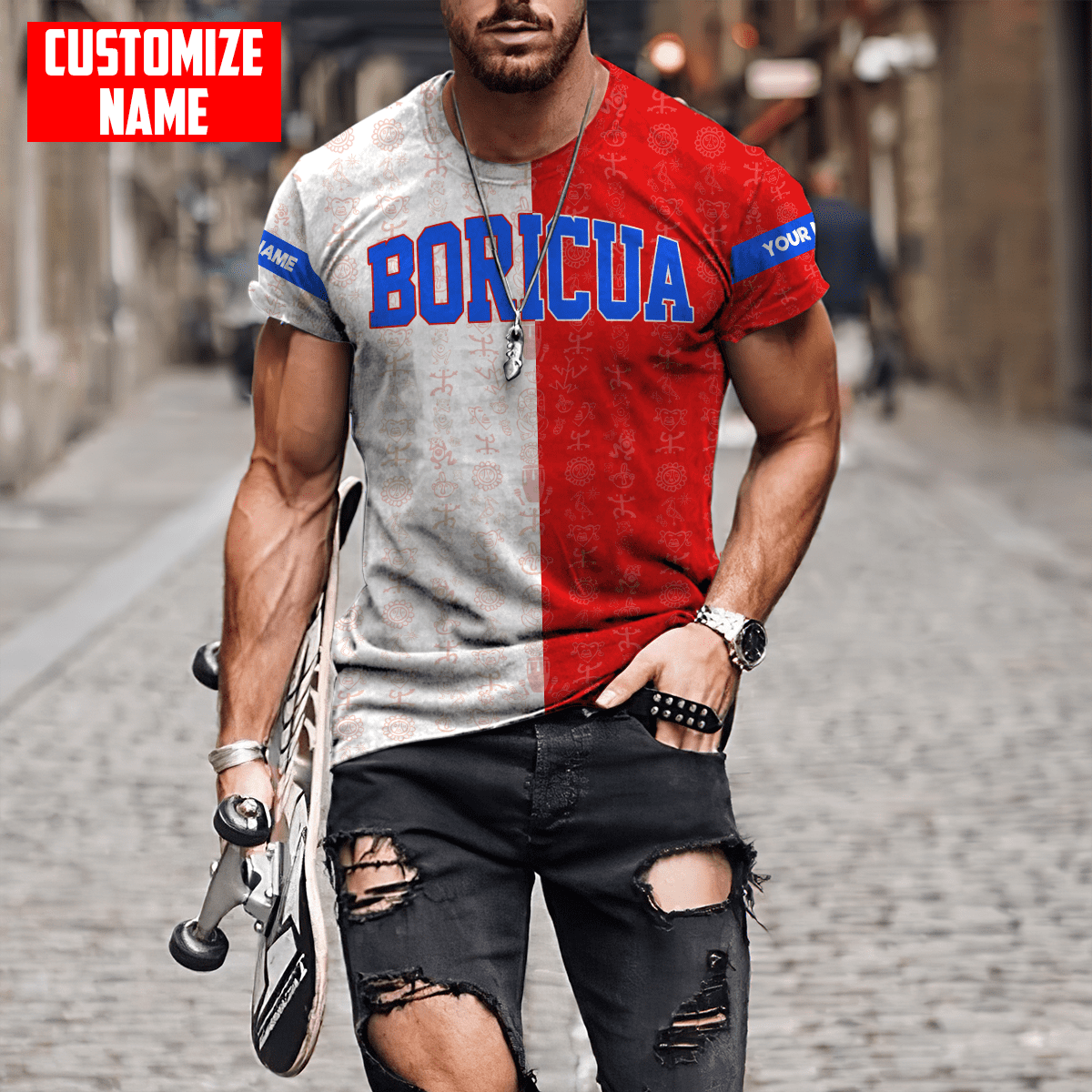 Customize Name Boricua Puerto Rico Hoodie For Men And Women