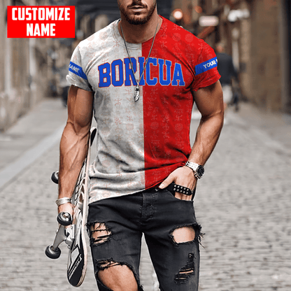 Customize Name Boricua Puerto Rico Hoodie For Men And Women