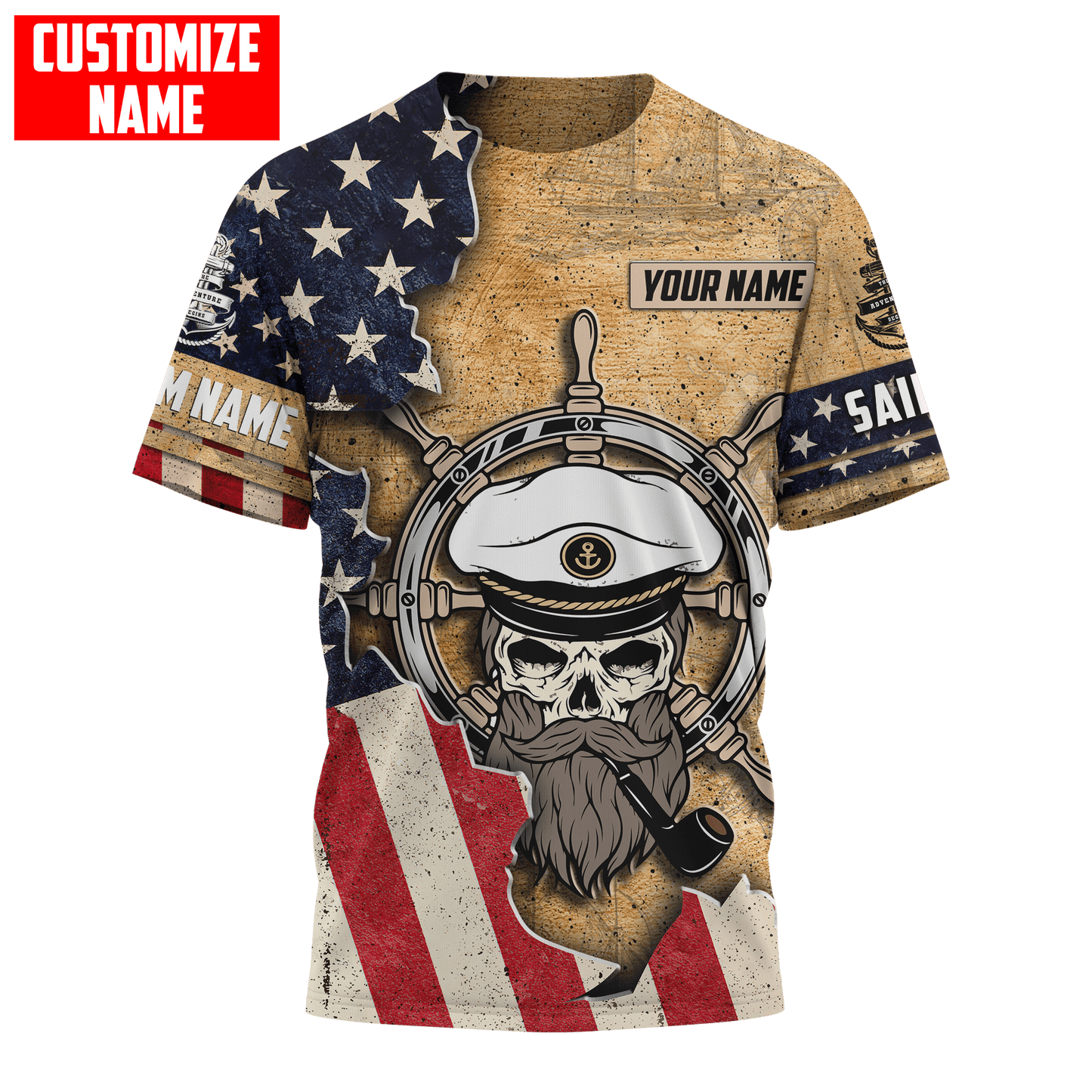 Customized name The Adventure Begins 3D All Over Printed Shirts