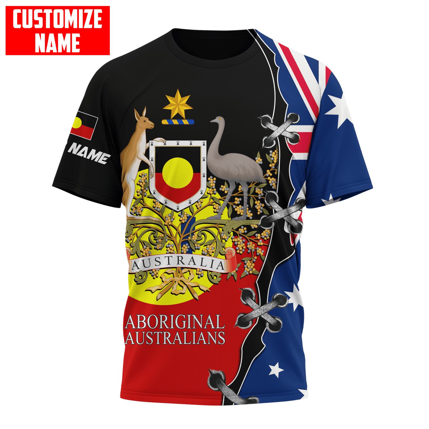 Personalized Name Australia 3D All Over Printed Unisex Shirts