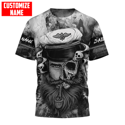 Customized name A Smooth Sea Never Made A Skillful Sailor 3D Printed Shirts