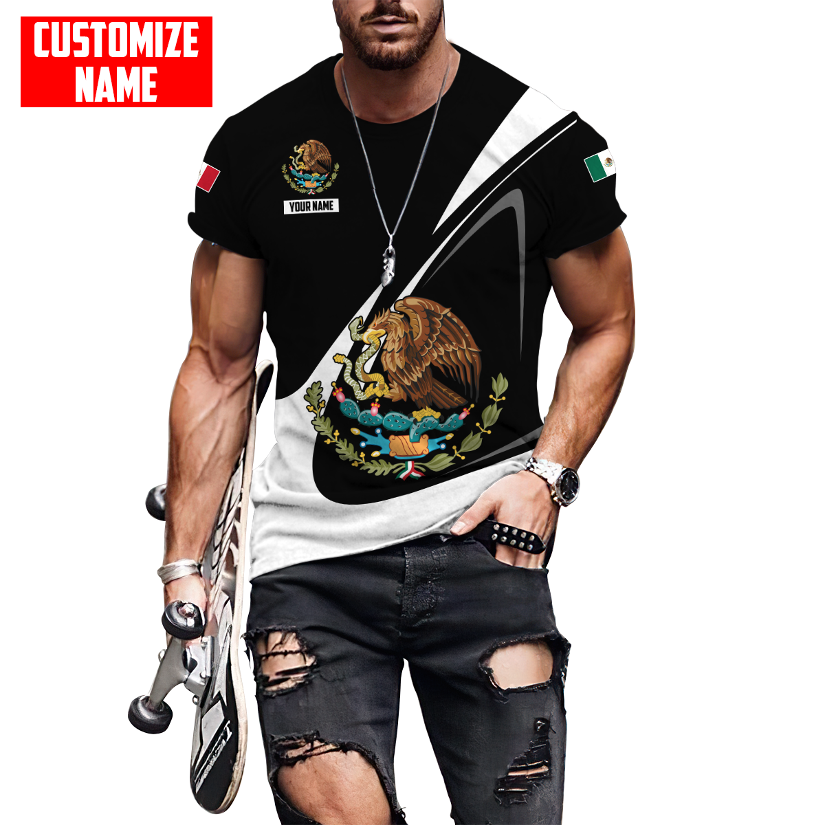 Personalized Name Mexico 3D All Over Printed Unisex Shirts DQB07072101