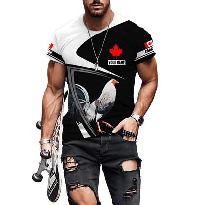 Personalized Canadian Rooster 3D Printed Unisex Shirt