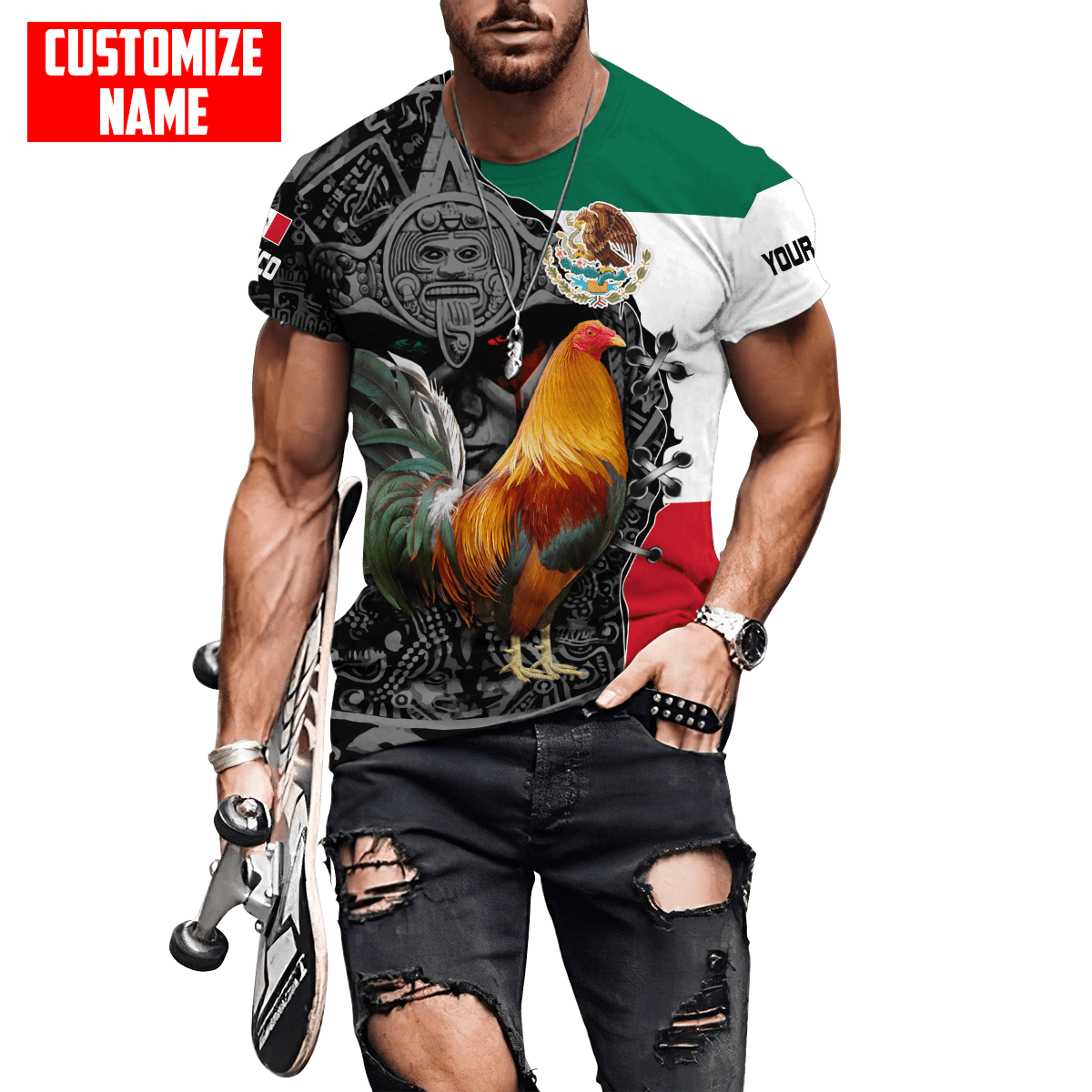 Personalized Rooster 3D Printed Unisex Shirt DA10072005VH