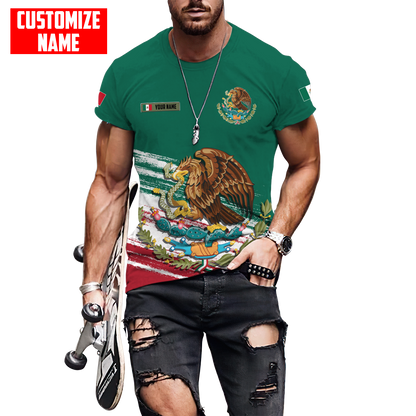 Persionalized Mexico 3D All Over Printed Unisex Shirts