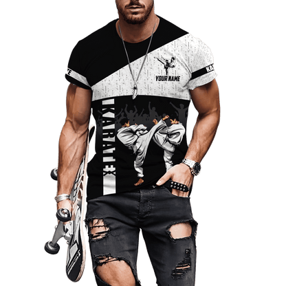 Customize Name Karate 3D All Over Printed Unisex Shirts
