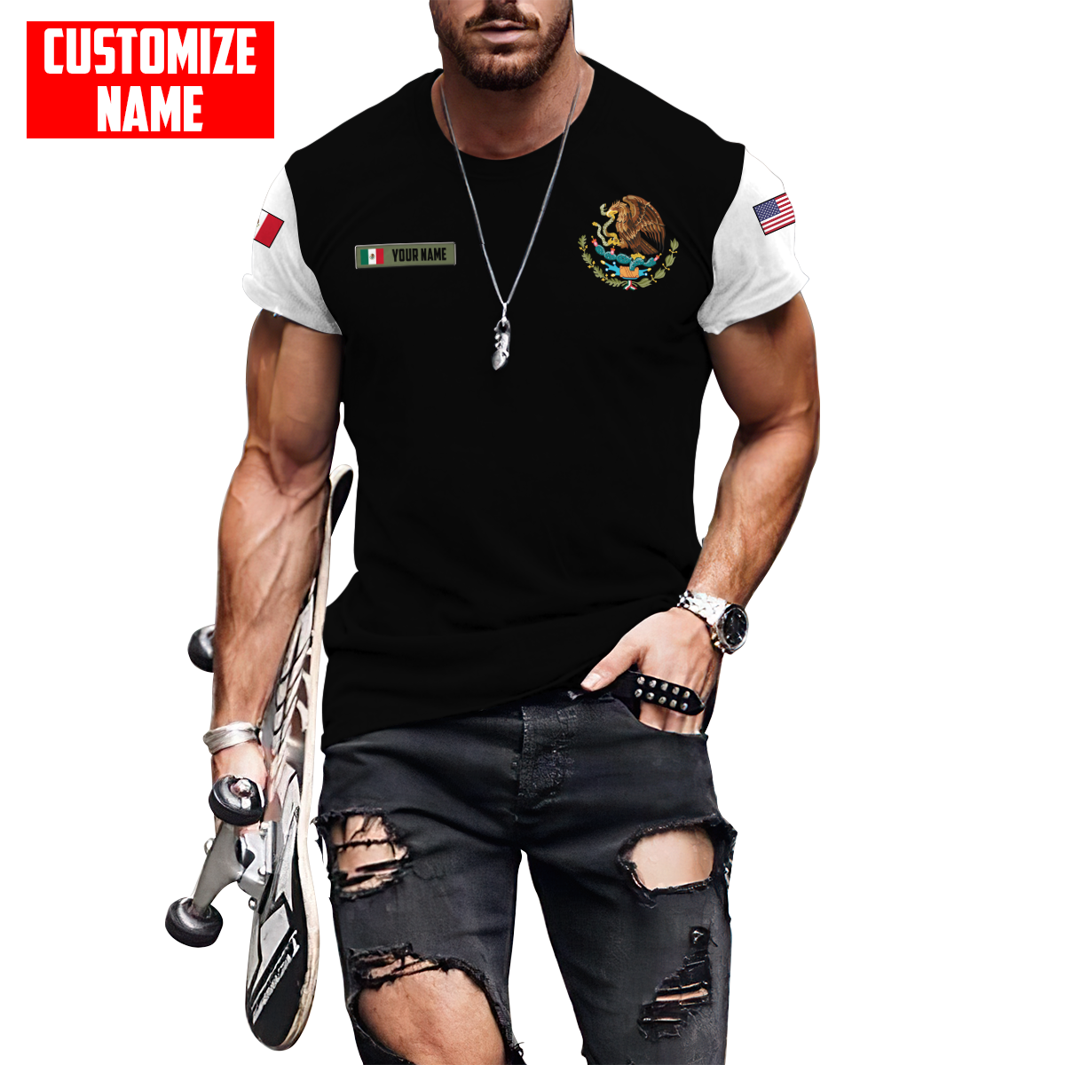Persionalized Mexico 3D All Over Printed Unisex Shirts DQB26062101