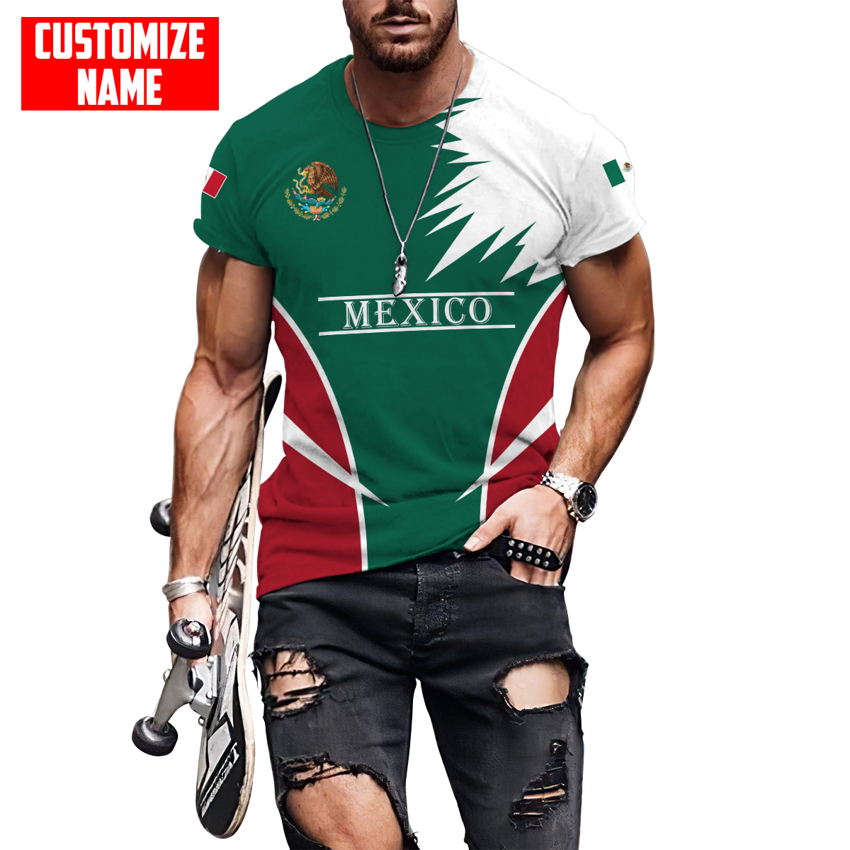 Personalized Name Mexico 3D All Over Printed Unisex Shirts DQB06072101