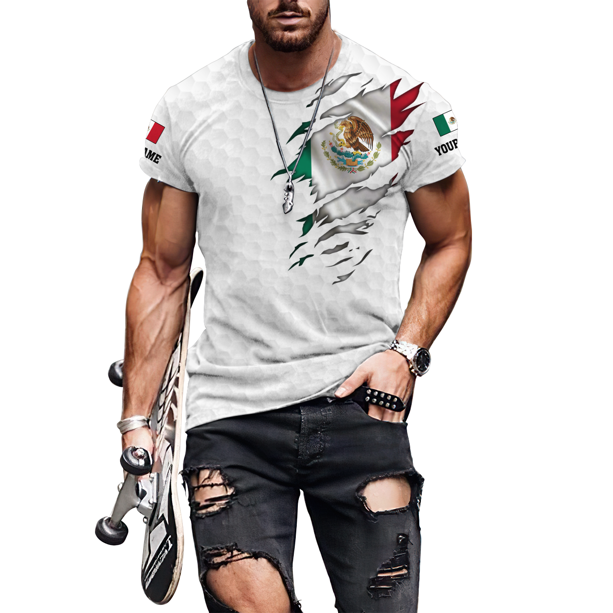 Personalized Name Mexico 3D All Over Printed Unisex Shirts DQB22062102