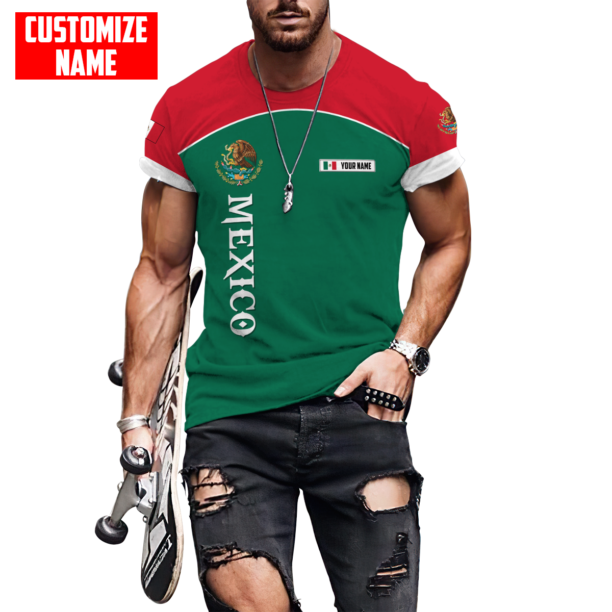 Persionalized Mexico 3D All Over Printed Unisex Shirts DQB26062102