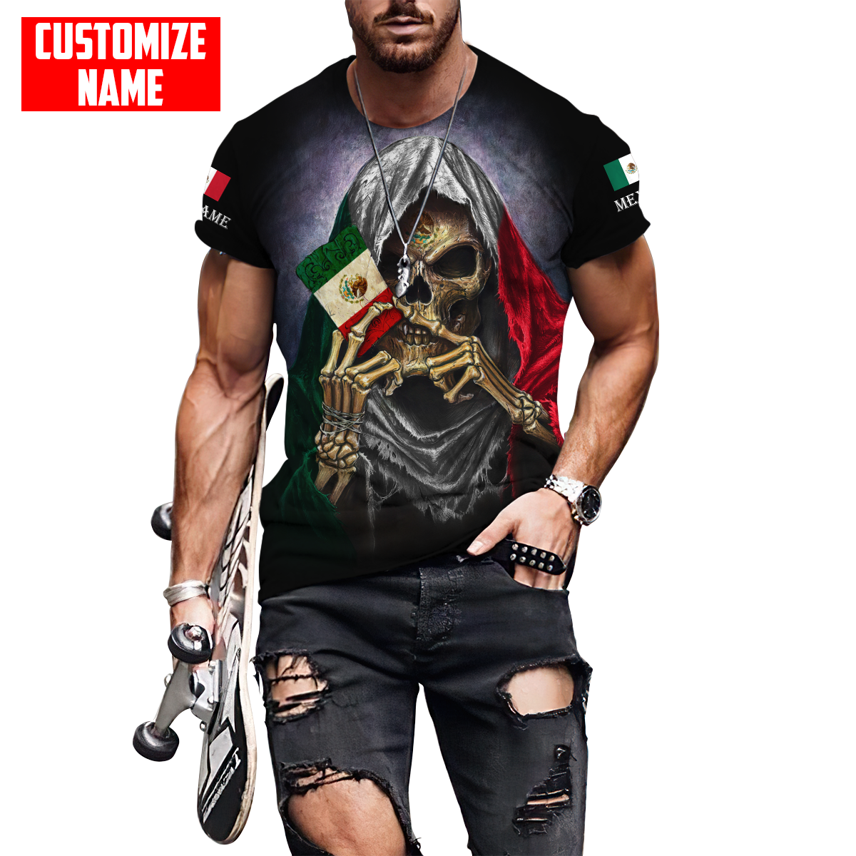 Persionalized Mexico 3D All Over Printed Unisex Shirts DQB03072101