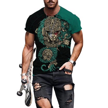 Aztec Warrior 3D All Over Printed Unisex Hoodie no3