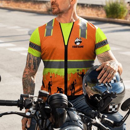 Tmarc Tee Personalized Name Painter 3D All Over Printed Unisex Shirts Safety