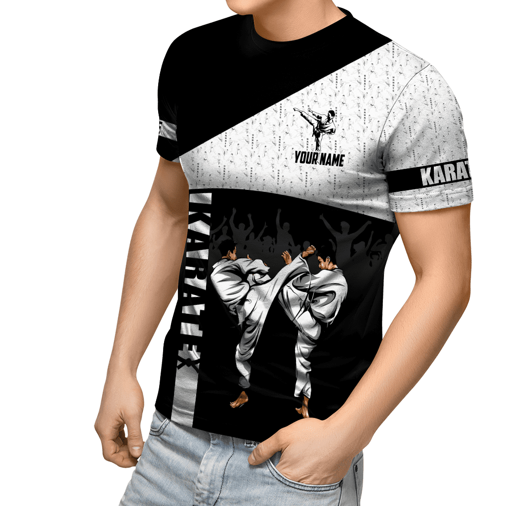 Customize Name Karate 3D All Over Printed Unisex Shirts