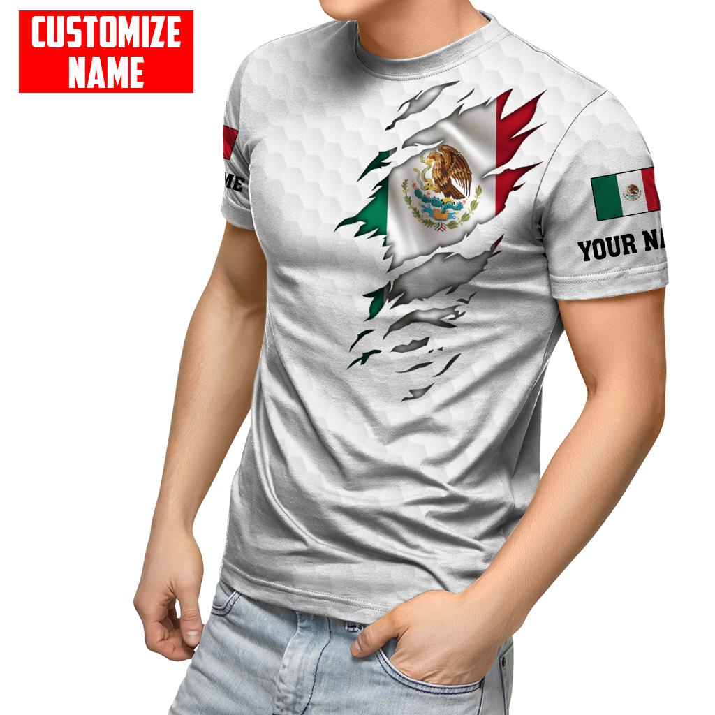 Persionalized Mexico 3D All Over Printed Unisex Shirts