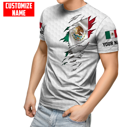 Persionalized Mexico 3D All Over Printed Unisex Shirts
