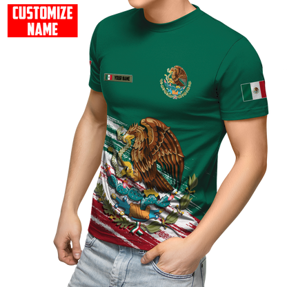 Persionalized Mexico 3D All Over Printed Unisex Shirts