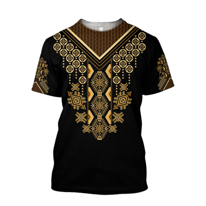 African Culture Dashiki Pattern Unisex Deluxe Hoodie ML
