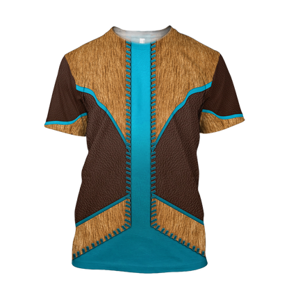 Cowboy Jacket No10 Cosplay 3D Over Printed Unisex Deluxe Hoodie ML