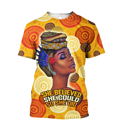 African She Believed Unisex Deluxe Hoodie ML