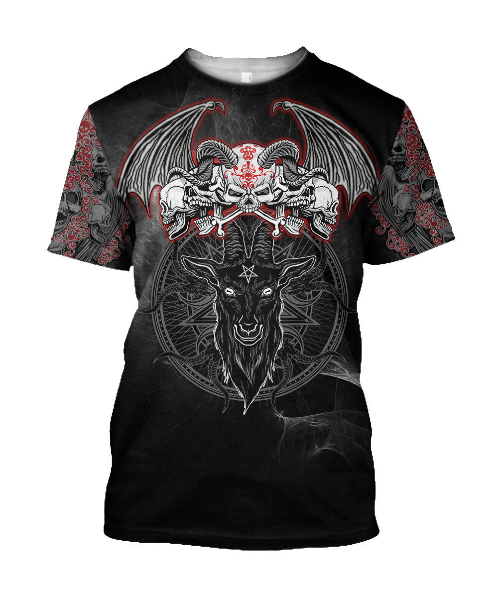 Satanic Skull Symbols Hoodie For Men And Women