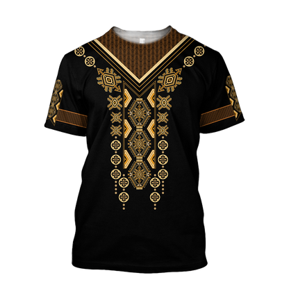 African Culture Dashiki Pattern Unisex Deluxe Hoodie ML