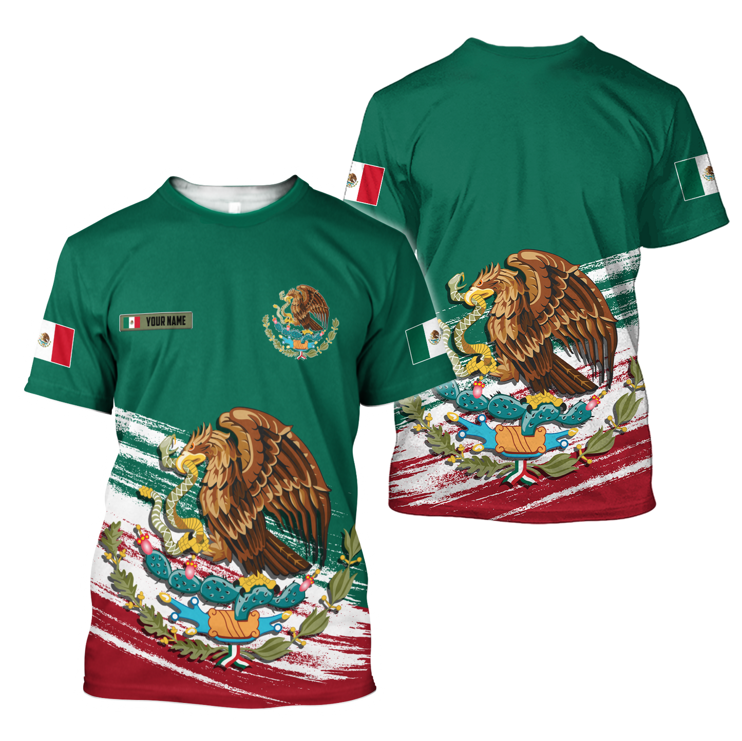 Persionalized Mexico 3D All Over Printed Unisex Shirts