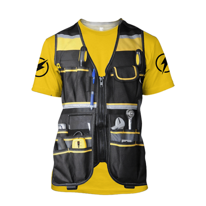 Premium Electrician And Lineman Safety All Over Printed Shirts For Men And Women MEI