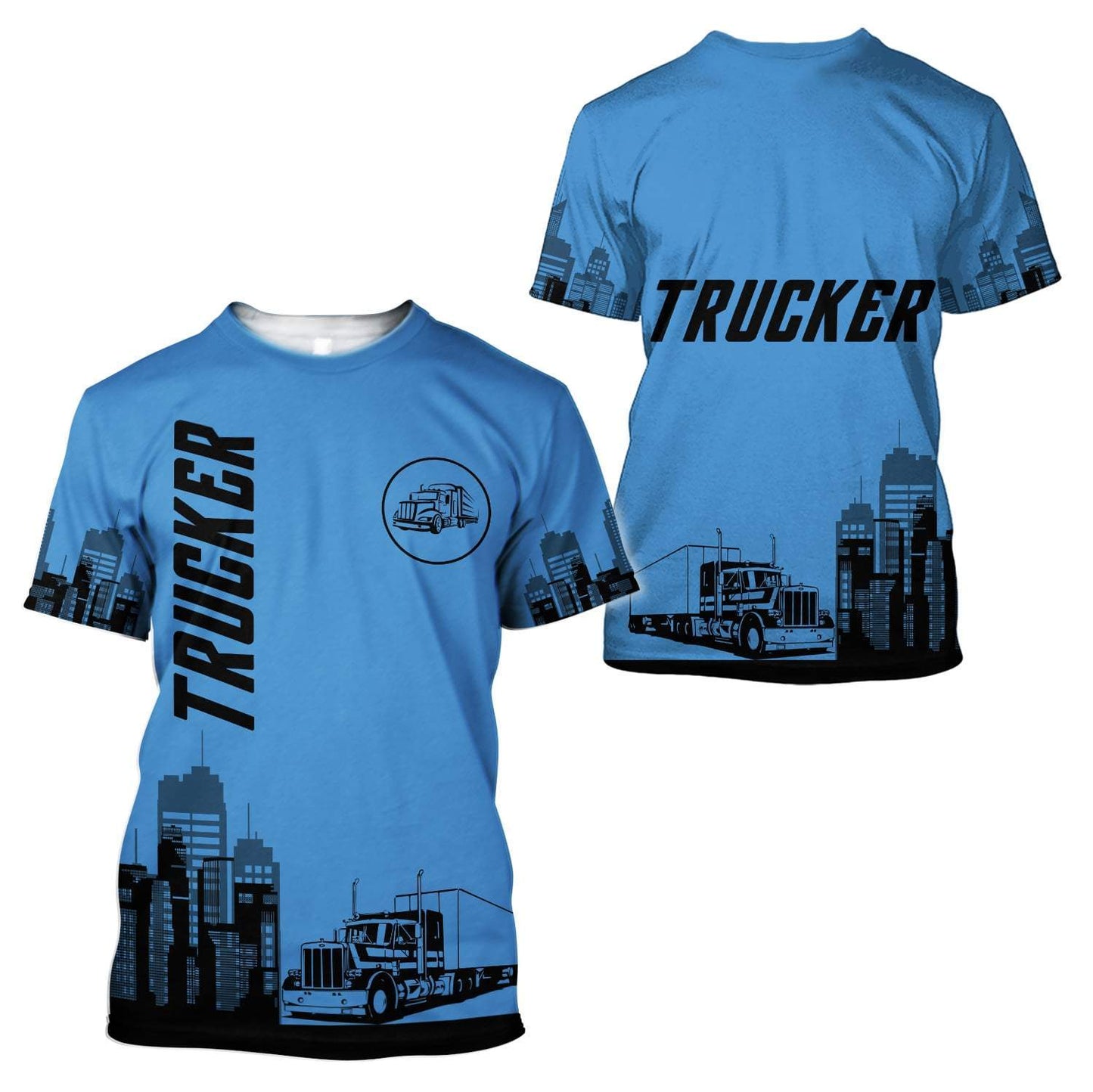 Trucker 3D All Over Printed Shirts For Men and Women