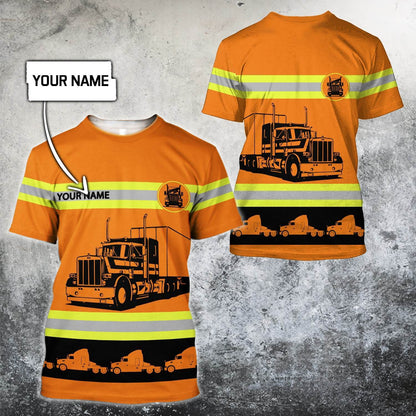 Customize Name Trucker 3D All Over Printed Unisex Shirts