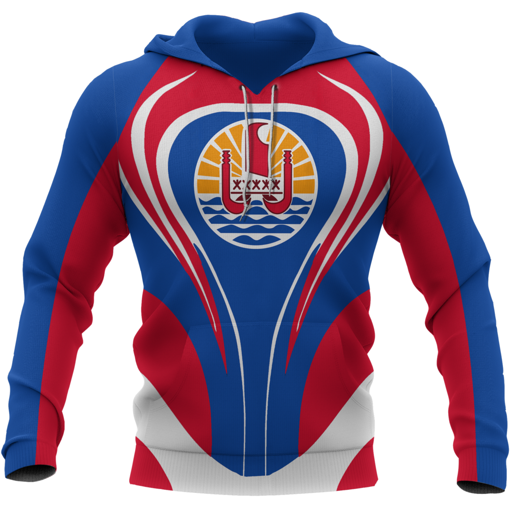 Tahiti Flag Hoodie Cannon Style - Bn10 - Amaze Style™-Apparel