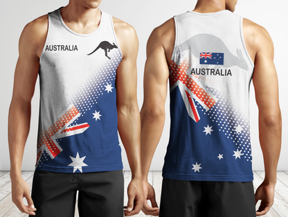 Australia Flag Zip Hoodie Dots Version PL - Amaze Style™-Apparel
