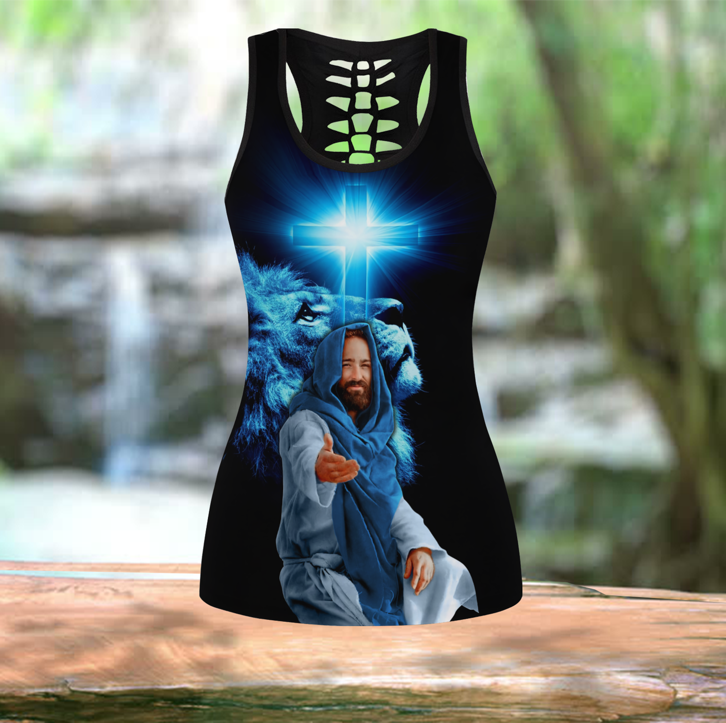 My God-Jesus Combo Tank + Legging JJ200402 - Amaze Style™-Apparel