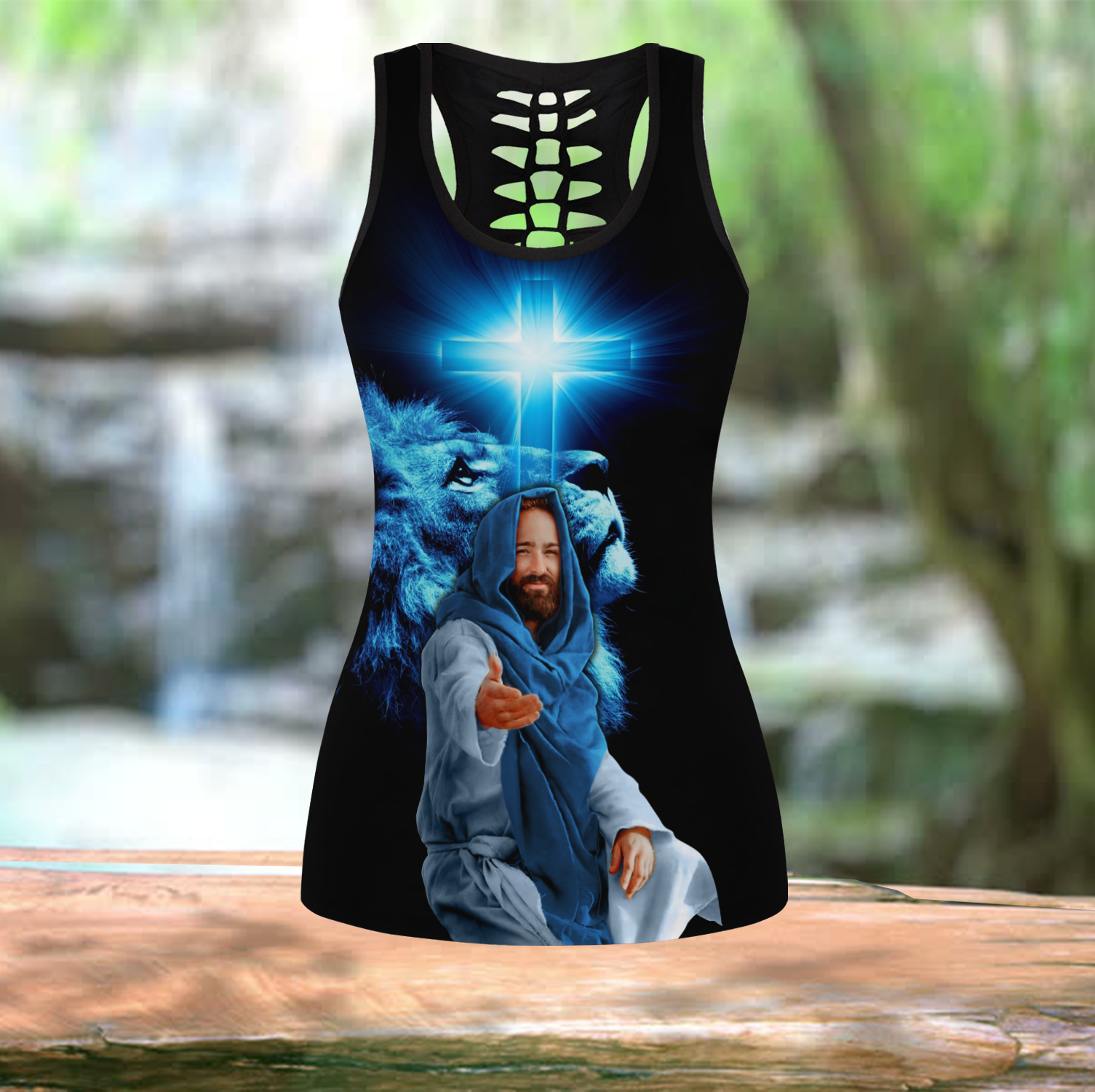 My God-Jesus Combo Tank + Legging JJ200402 - Amaze Style™-Apparel