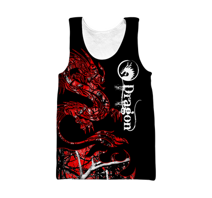3D Armor Tattoo and Dungeon Dragon Hoodie TShirt for Men and Women AZ081103 - Amaze Style™-Apparel