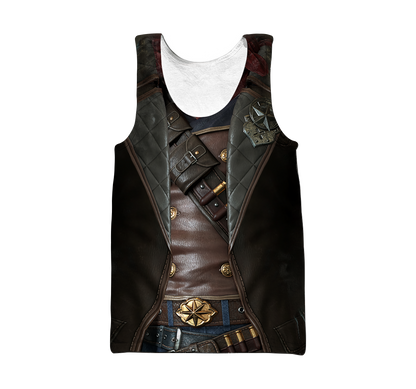 3D All Over Printed Cowboy Armor Hoodie Shirts MP260203 - Amaze Style™-Apparel