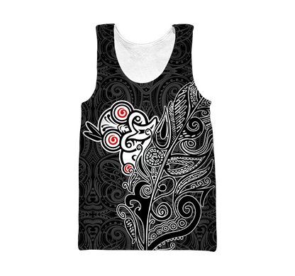 Tiki fern maori hoodie all over printed shirts for men and women AZ301201 - Amaze Style™-Apparel