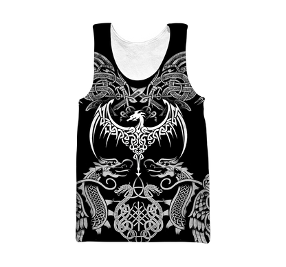 Celtic Dragon Tattoo Art 3D All Over Printed Shirts Hoodie AZ020101 - Amaze Style™-Apparel