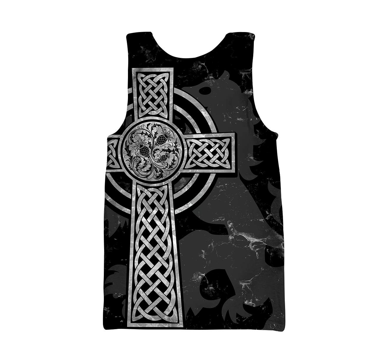 Scottish St-Andrew Thristle Celtic Cross grey ver3 Hoodie AZ210208 - Amaze Style™-Apparel