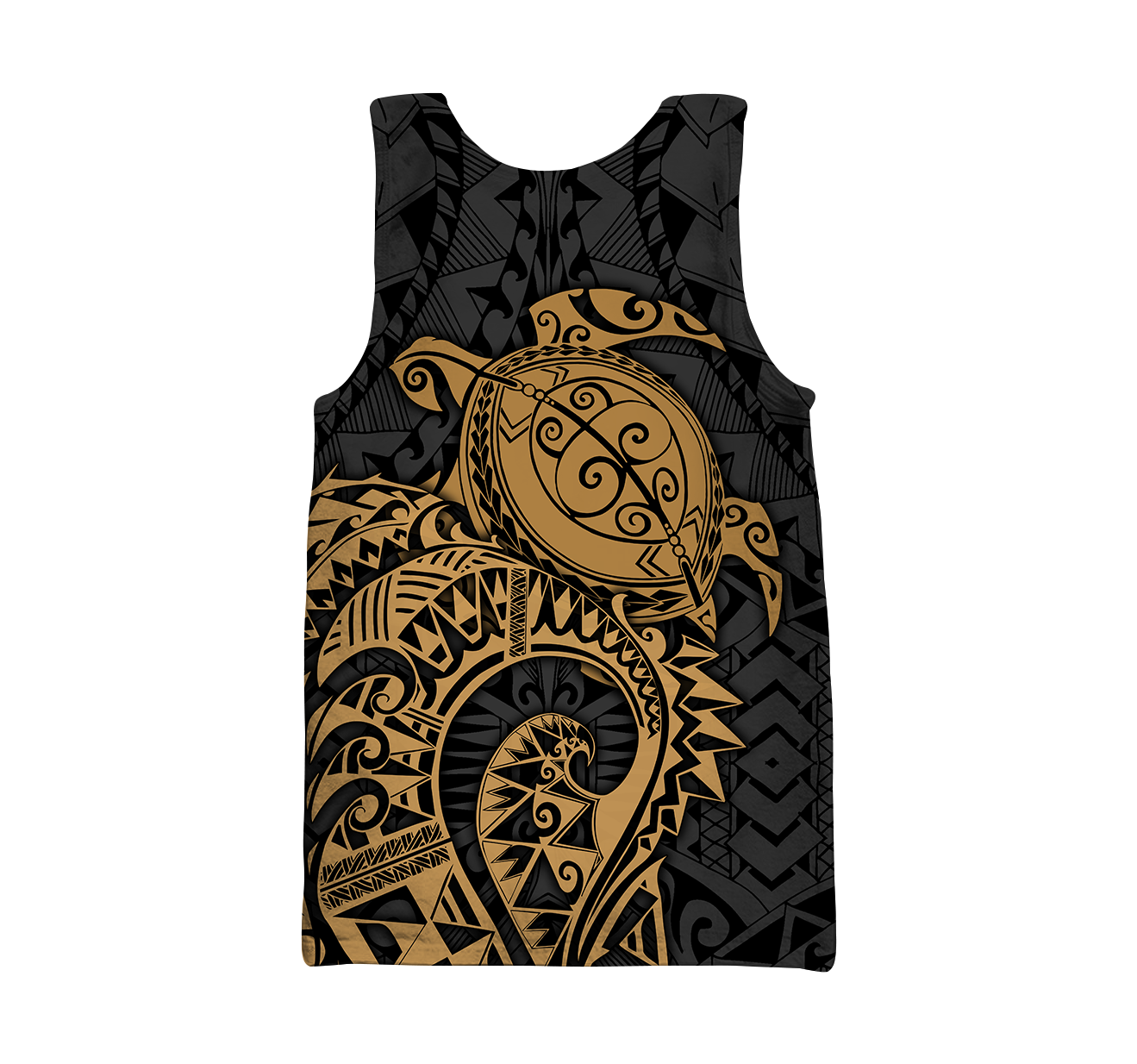 Samoa Polynesian Hoodie Gold Turtle Flowing 3d all over printed shirt and short for man and women AZ130201 PL - Amaze Style™-Apparel